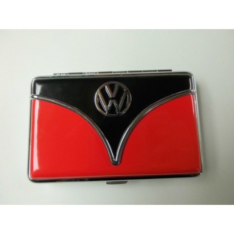 Porte-cartes VW combi noir et rouge
