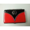 Porte-cartes VW combi noir et rouge