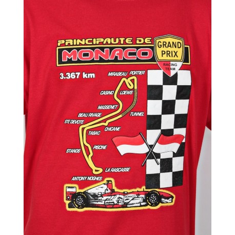 T-shirt Garçon Formule 1 Monaco Grand Prix Rouge - Taille 2-3 Ans Occasion