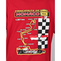 Tee-shirt Pilote Grand Prix de Monaco taille M rouge